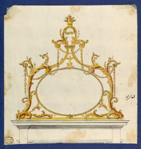 Overmantle, in Chippendale Drawings, Vol. I MET DP104193