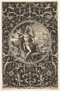 Paris in a Decorative Frame with Grotesques MET DP826397