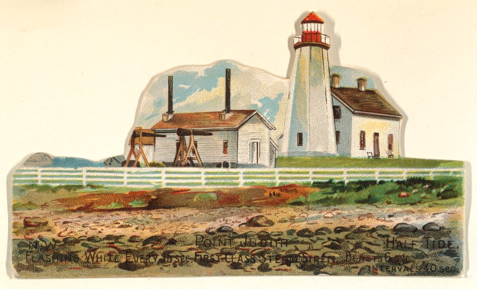 Point Judith, from the Lighthouses series (N119) issued by Duke Sons & Co. to promote Honest Long Cut Tobacco MET DPB873688