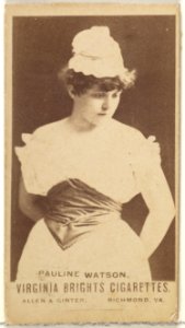 Pauline Watson, from the Actors and Actresses series (N45, Type 1) for Virginia Brights Cigarettes MET DP830095