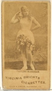 Pauline Markham, from the Actors and Actresses series (N45, Type 1) for Virginia Brights Cigarettes MET DP829644