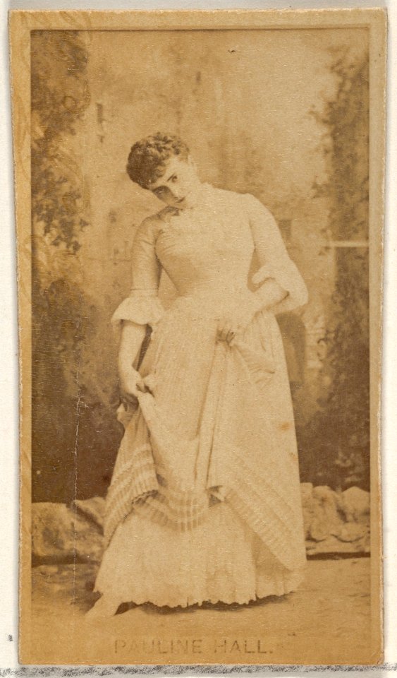 Pauline Hall, from the Actors and Actresses series (N45, Type 8) for Virginia Brights Cigarettes MET DP831495