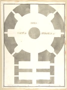 Plan of the Tempio della Speranza MET DP801738