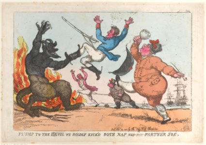 Plump to the Devil We Boldly Kick'd Both Nap and His Partner Joe MET DP883890