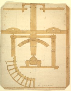 Plan of the Operating Gear of a Mill MET DP821150