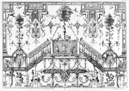 Plate from Ornament Designs Invented by J. Berain (page 65) MET MM78859