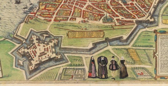 Palazzo Farnese at Caprarola from Braun and Hogenberg's Civitates Orbis Terrarum MET DP326687