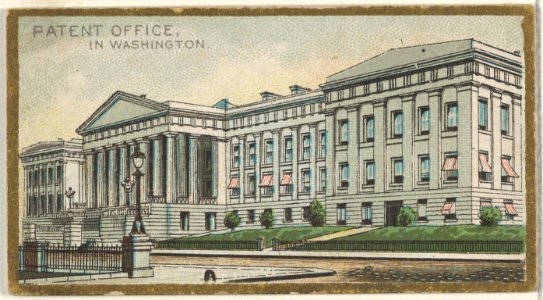 Patent Office in Washington, from the General Government and State Capitol Buildings series (N14) for Allen & Ginter Cigarettes Brands MET DP834718
