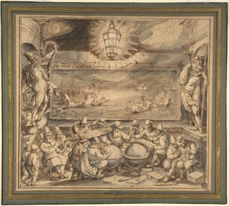Petrus Plancius Instructing Students in the Science of Navigation MET DP801045