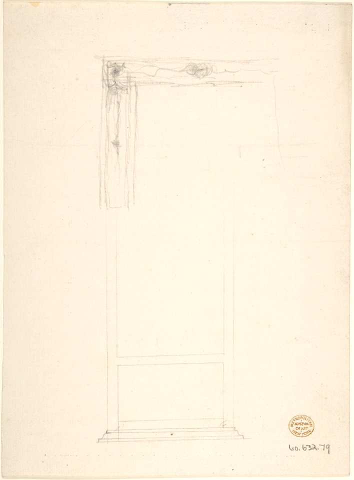 Plan of large room with three niches MET DP806366