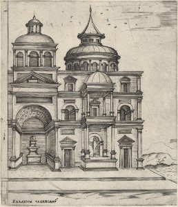 Palatium Valerianu-m-, from a Series of 24 Depicting (Reconstructed) Buildings from Roman Antiquity MET DP874920