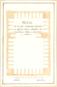 Plan of a Tomb, Rome MET DP801745