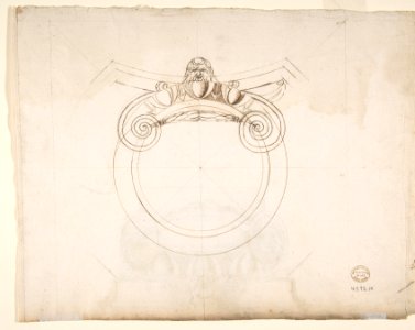 Palazzo dei Conservatori, Ionic capital, elevation (recto) Palazzo dei Conservatori, Ionic capital, plan and projection (verso) MET DP810554