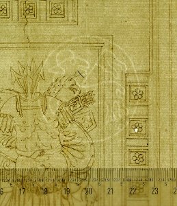 Palazzo dei Conservatori, coffered ceiling, ceiling plan and details; Sphinx, perspective view (recto) blank (verso) MET sf49 92 02-watermark