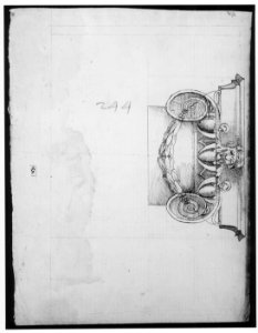 Palazzo dei Conservatori, Ionic capital, elevation (recto) Palazzo dei Conservatori, Ionic capital, plan and projection (verso) MET sf49 92 10r-MM37868