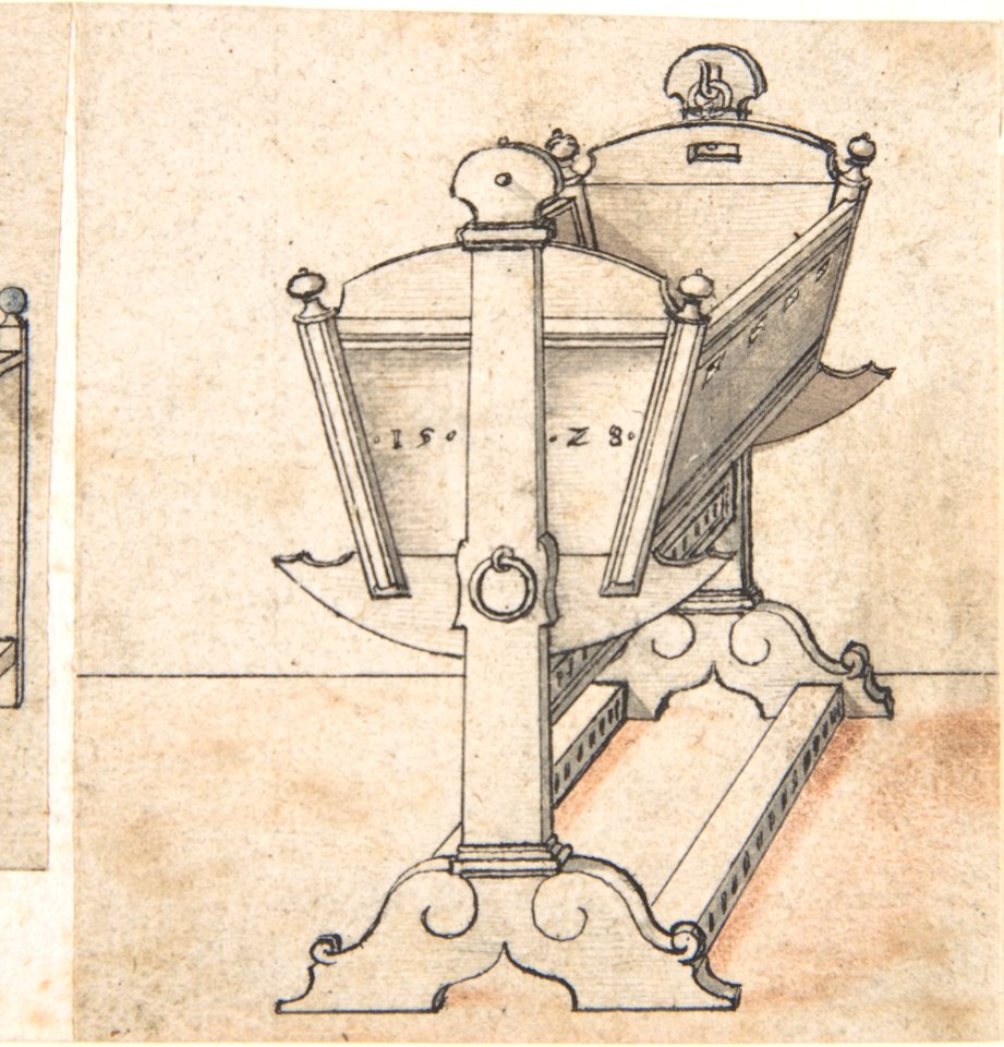 Perspectival Drawing of a Cradle MET DP803352