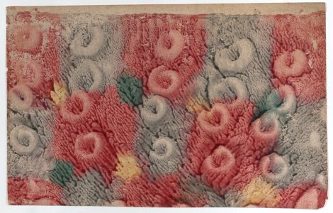 Paste paper with red, yellow, and green pattern Met DP887148