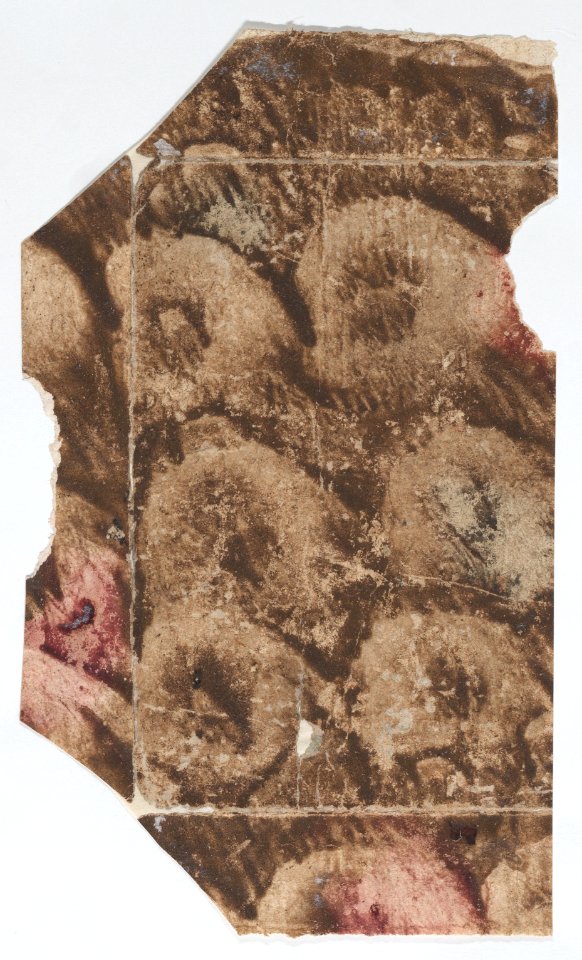 Paste paper with brown pattern Met DP887092
