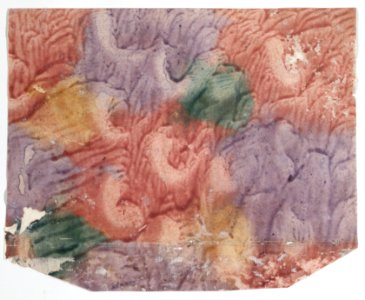 Paste paper with red, purple, yellow, and green design Met DP887147