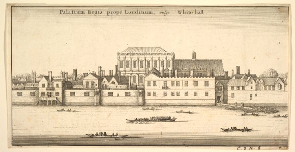Palatium Regis prope Londinum, vulgo White-hall (Royal Palace of Whitehall, London) MET DP823333
