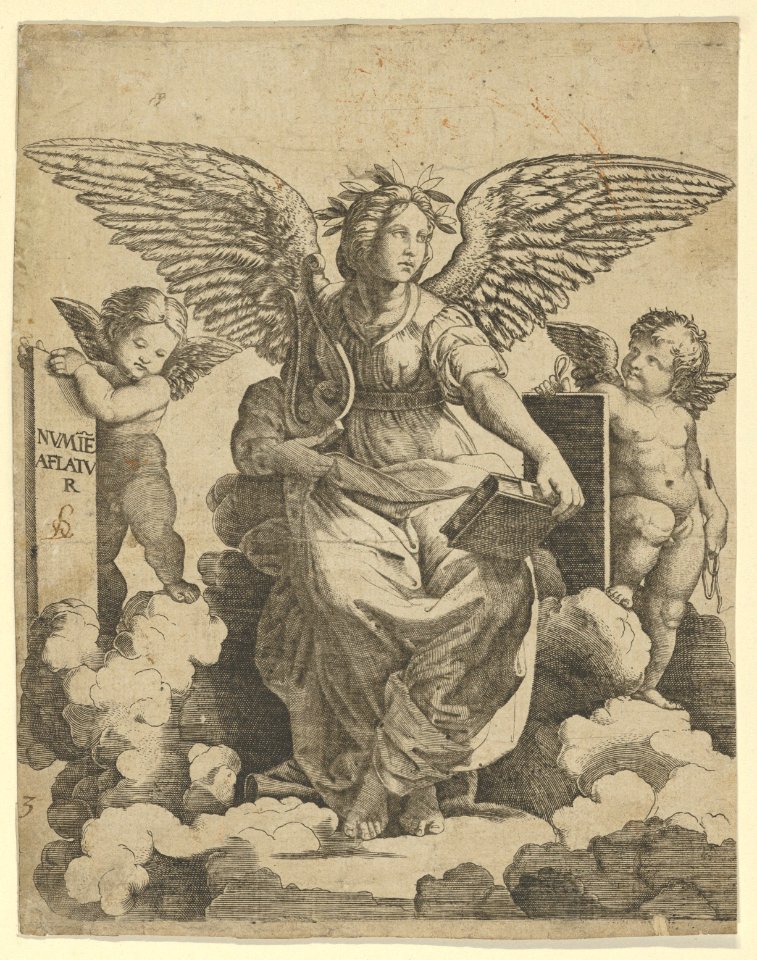 Poetry personified as a winged woman MET DP854386