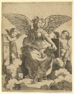 Poetry personified as a winged woman MET DP854386