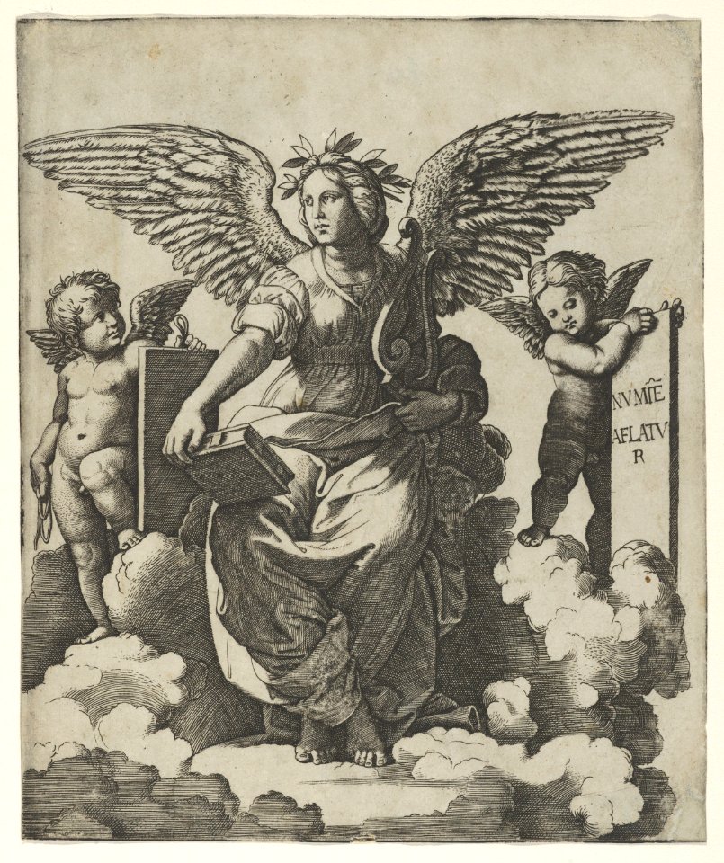 Poetry personified as a winged woman MET DP854387