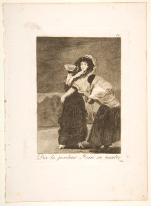 Plate 16 from 'Los Caprichos'-For heaven's sake- and it was her mother (Dios la Perdone- Y era su madre) MET DP816904