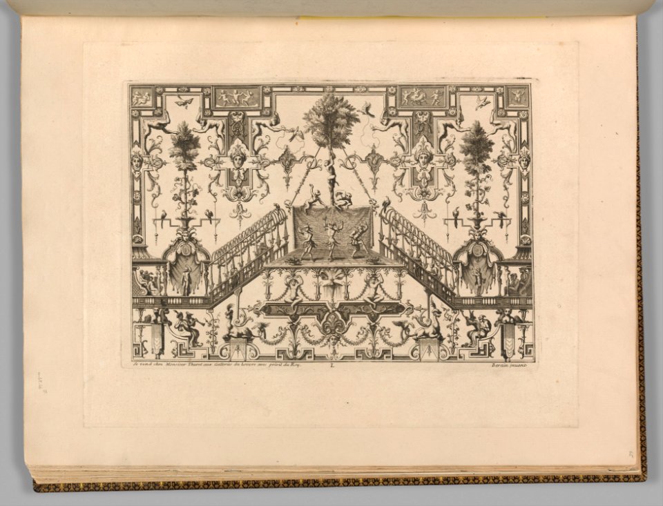 Plate from Ornament Designs Invented by J. Berain (page 65) MET DP370290