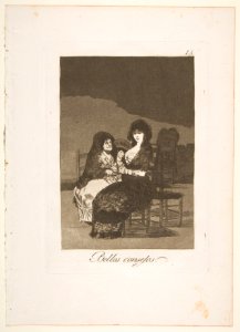 Plate 15 from 'Los Caprichos'- A pretty piece of advice (Bellos consejos) MET DP816902