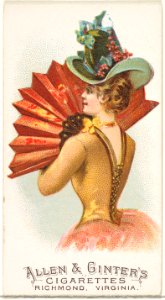 Plate 20, from the Fans of the Period series (N7) for Allen & Ginter Cigarettes Brands MET DP830149
