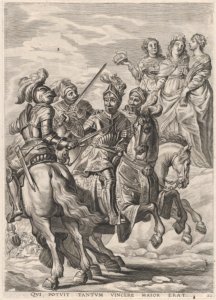 Plate 22- Emperor Charles V, victory at Pavia; from Guillielmus Becanus's 'Serenissimi Principis Ferdinandi, Hispaniarum Infantis...' MET DP874803