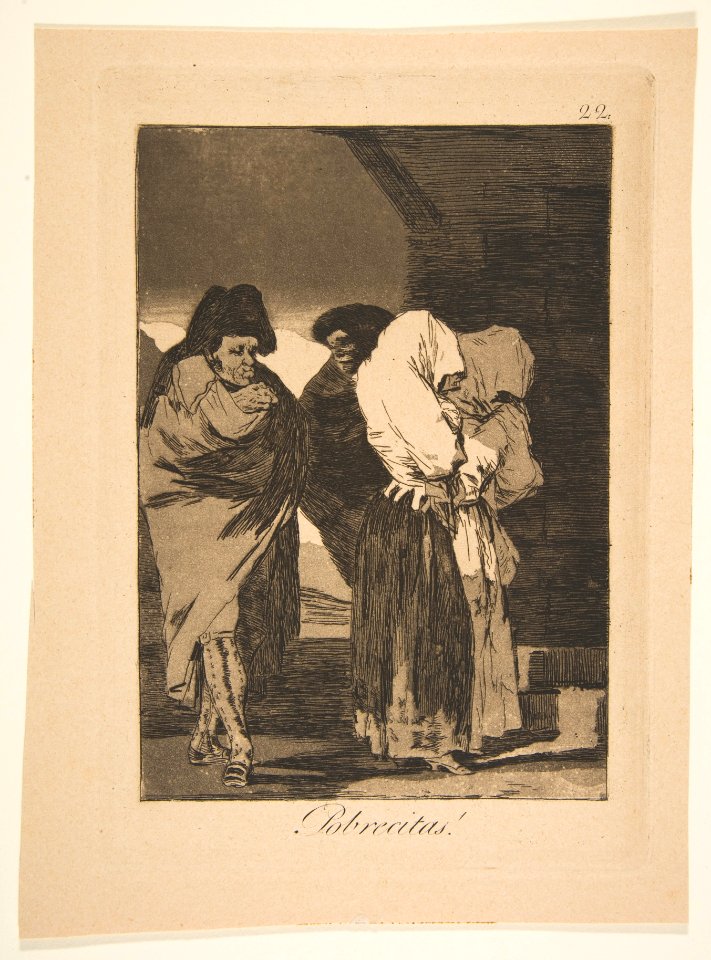 Plate 22 from 'Los Caprichos'- Poor little girls! (Probrecitas!) MET DP816966