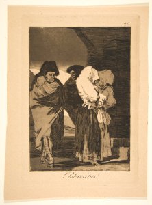 Plate 22 from 'Los Caprichos'- Poor little girls! (Probrecitas!) MET DP816966
