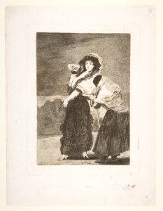 Plate 16 from 'Los Caprichos'-For heaven's sake- and it was her mother (Dios la Perdone- Y era su madre) MET DP816964