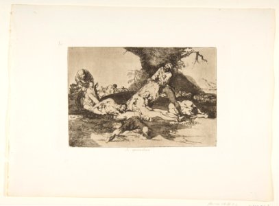 Plate 16 from 'The Disasters of War' (Los Desastres de La Guerra)-' They make use of them.' (Se aprovechan.) MET DP817294