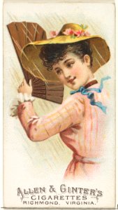 Plate 13, from the Fans of the Period series (N7) for Allen & Ginter Cigarettes Brands MET DP830142