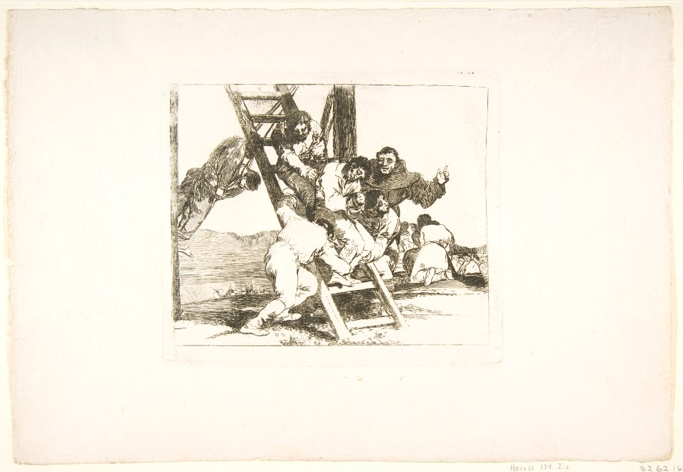 Plate 14 from "The Disasters of War' (Los Desastres de la Guerra)-It's a Hard Step! (Duro es el paso!) MET DP817289