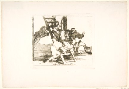 Plate 14 from "The Disasters of War' (Los Desastres de la Guerra)-It's a Hard Step! (Duro es el paso!) MET DP817289