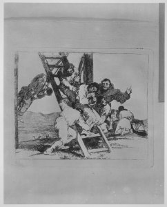 Plate 14 from "The Disasters of War' (Los Desastres de la Guerra)-It's a Hard Step! (Duro es el paso!) MET MM7181