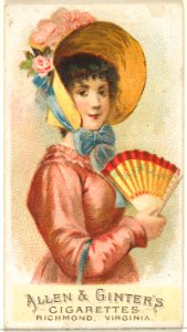 Plate 2, from the Fans of the Period series (N7) for Allen & Ginter Cigarettes Brands MET DP830130