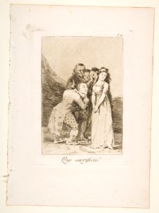 Plate 14 from 'Los Caprichos'- What a sacrifice! (Que sacrificio!) MET DP816897