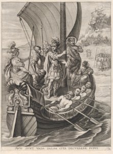 Plate 14- Ferdinand on a voyage with the Argonauts; from Guillielmus Becanus's 'Serenissimi Principis Ferdinandi, Hispaniarum Infantis...' MET DP874809