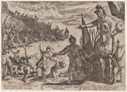 Plate 13- Gideon Choosing his Soldiers, from 'The Battles of the Old Testament' MET DP863695