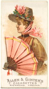 Plate 19, from the Fans of the Period series (N7) for Allen & Ginter Cigarettes Brands MET DP830148
