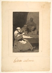 Plate 13 from 'Los Caprichos'-They are Hot (Estan Calientes) MET DP816900