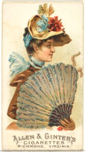 Plate 21, from the Fans of the Period series (N7) for Allen & Ginter Cigarettes Brands MET DP830150