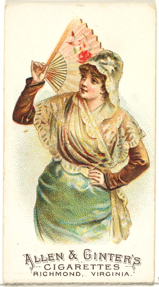 Plate 22, from the Fans of the Period series (N7) for Allen & Ginter Cigarettes Brands MET DP830151