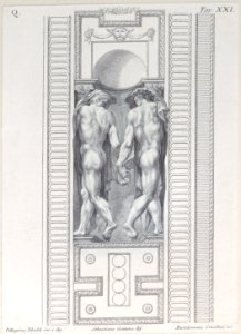 Plate 21- two nude figures wearing veils, seen from behind Met DP885425