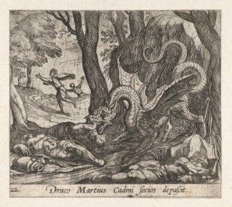 Plate 22- Cadmus's Men Killed by the Serpent (Draco Martius Cadmi socios depascit), from Ovid's 'Metamorphoses' MET DP864251